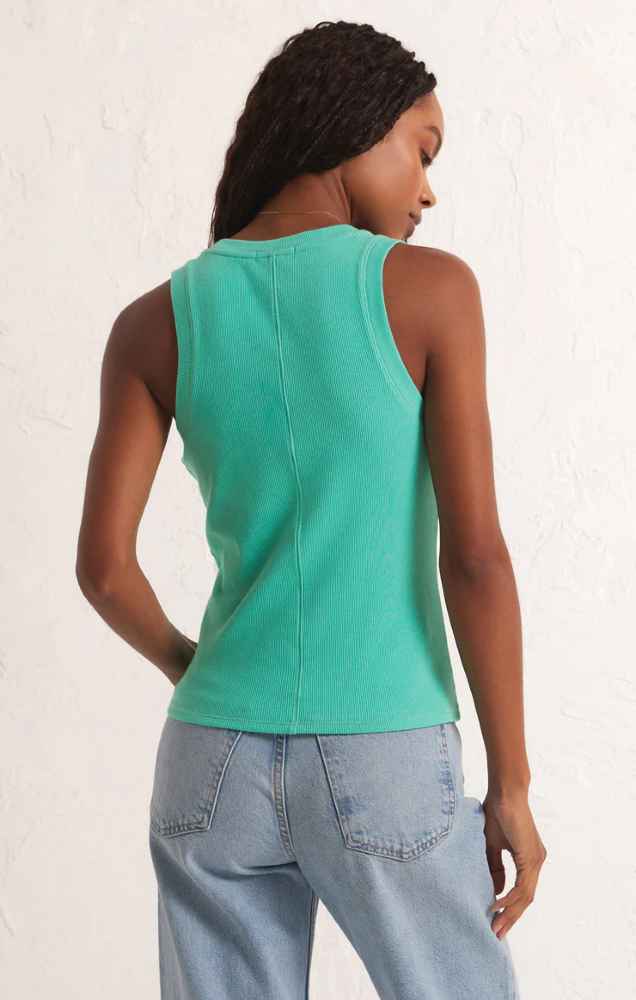 Z Supply - Sirena Rib Tank-Top - Cabana Green