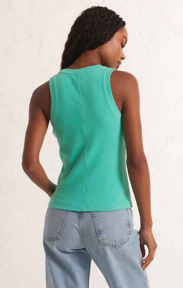 Z Supply  - Sirena Rib Tank-Top - Cabana Green